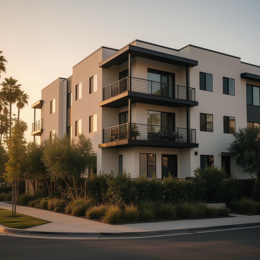 Charming Los Angeles rental investment home at golden hour